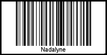 Der Voname Nadalyne als Barcode und QR-Code