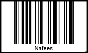 Interpretation von Nafees als Barcode