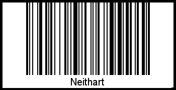 Barcode des Vornamen Neithart