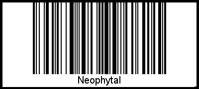 Interpretation von Neophytal als Barcode