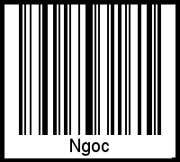 Interpretation von Ngoc als Barcode