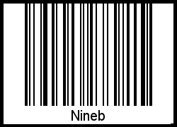 Interpretation von Nineb als Barcode