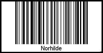 Interpretation von Norhilde als Barcode