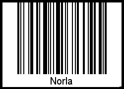 Interpretation von Norla als Barcode