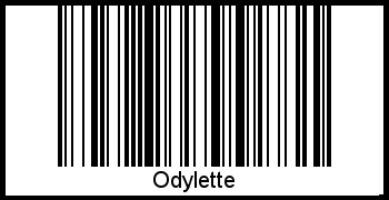 Der Voname Odylette als Barcode und QR-Code