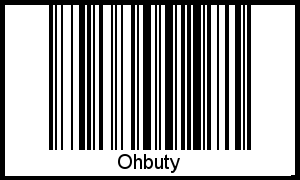 Interpretation von Ohbuty als Barcode