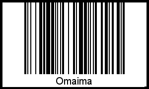 Interpretation von Omaima als Barcode