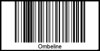 Barcode des Vornamen Ombeline