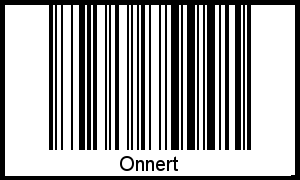 Barcode-Foto von Onnert