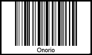 Barcode des Vornamen Onorio