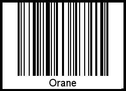 Interpretation von Orane als Barcode