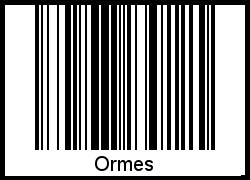 Barcode-Foto von Ormes