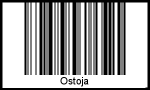 Barcode des Vornamen Ostoja