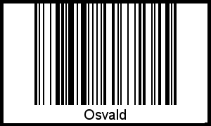 Osvald als Barcode und QR-Code