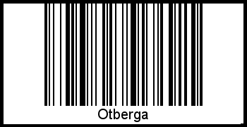 Barcode des Vornamen Otberga