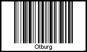 Otburg als Barcode und QR-Code