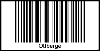 Ottberge als Barcode und QR-Code