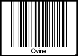 Interpretation von Ovine als Barcode