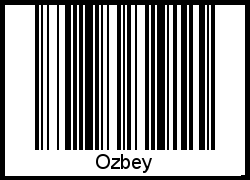 Interpretation von Ozbey als Barcode