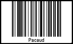 Interpretation von Pacaud als Barcode