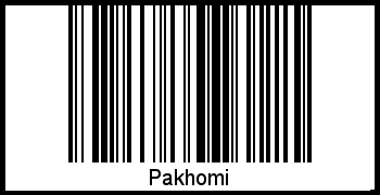 Barcode-Foto von Pakhomi