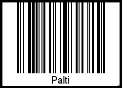 Barcode-Foto von Palti