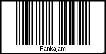 Barcode des Vornamen Pankajam