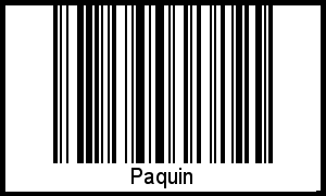 Barcode-Grafik von Paquin