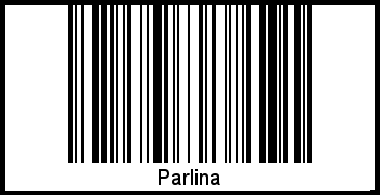 Interpretation von Parlina als Barcode