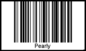 Der Voname Pearly als Barcode und QR-Code