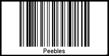 Interpretation von Peebles als Barcode