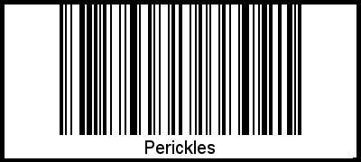 Der Voname Perickles als Barcode und QR-Code