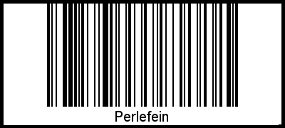 Barcode-Foto von Perlefein