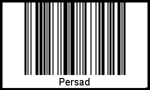 Barcode des Vornamen Persad