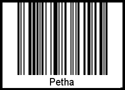 Interpretation von Petha als Barcode