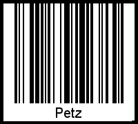 Petz als Barcode und QR-Code