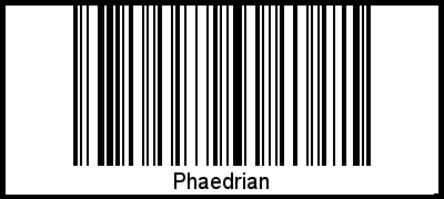 Interpretation von Phaedrian als Barcode