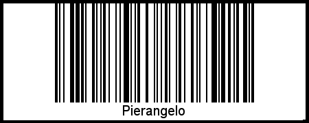 Pierangelo als Barcode und QR-Code