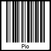 Barcode-Foto von Pio