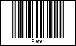 Pjeter als Barcode und QR-Code