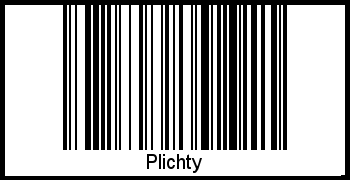 Interpretation von Plichty als Barcode