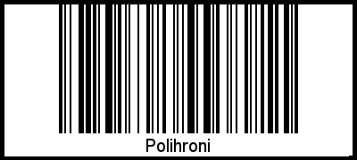 Interpretation von Polihroni als Barcode