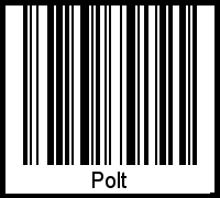 Barcode des Vornamen Polt