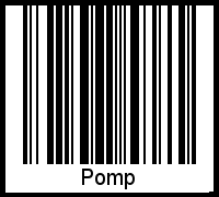 Pomp als Barcode und QR-Code