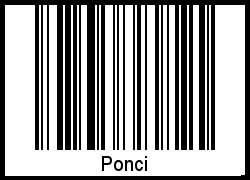 Barcode-Grafik von Ponci