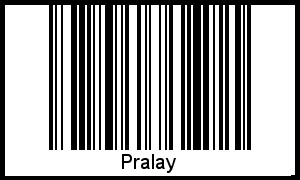 Pralay als Barcode und QR-Code