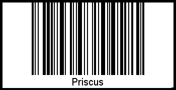 Barcode des Vornamen Priscus