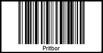 Der Voname Pritbor als Barcode und QR-Code