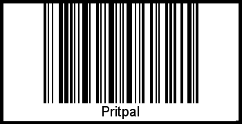 Pritpal als Barcode und QR-Code