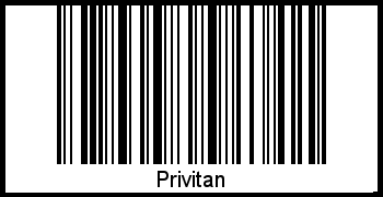 Interpretation von Privitan als Barcode